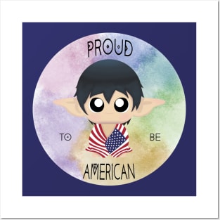 Proud to be American (Sleepy Forest Creatures) Posters and Art